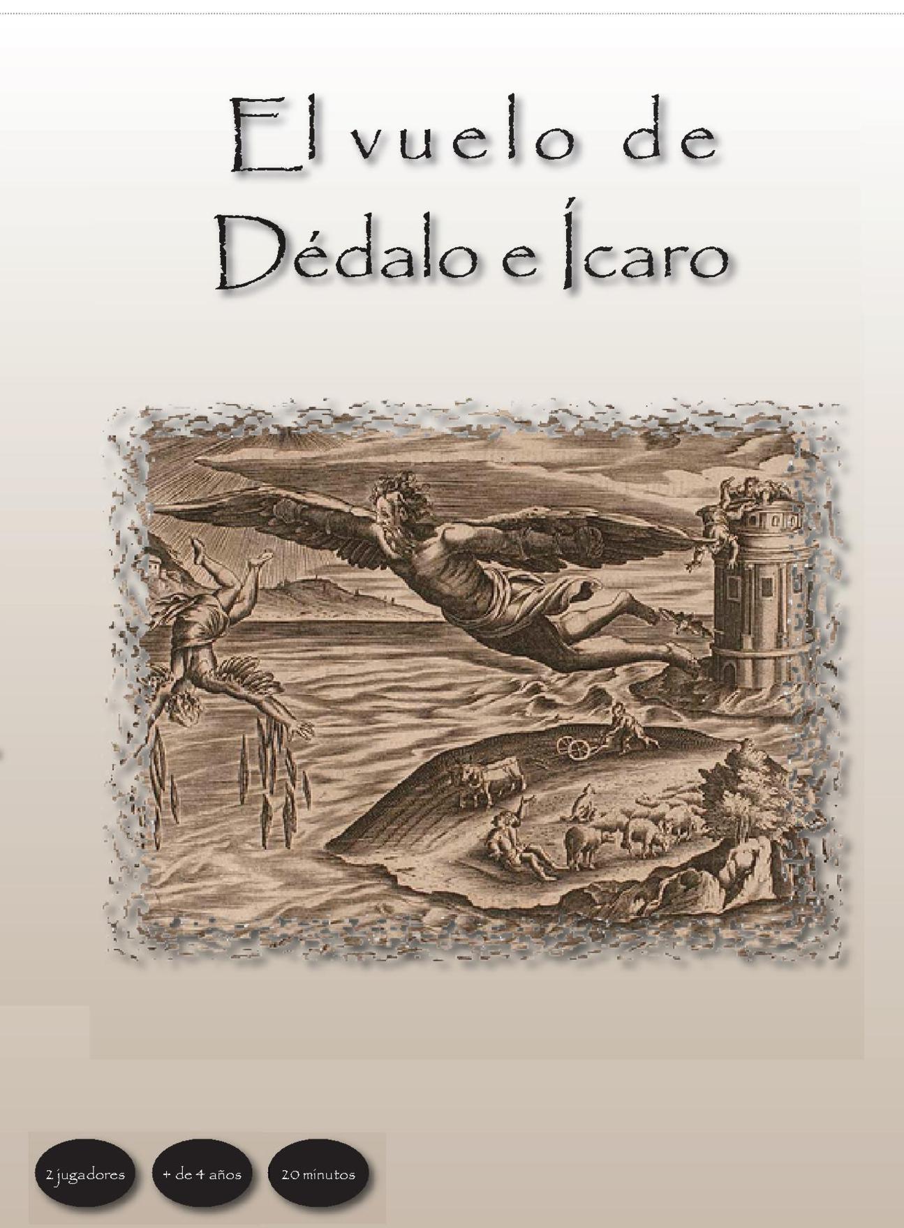 "El vuelo de Dédalo e Ícaro", juego de mesa diseñado por Gregori Navarro